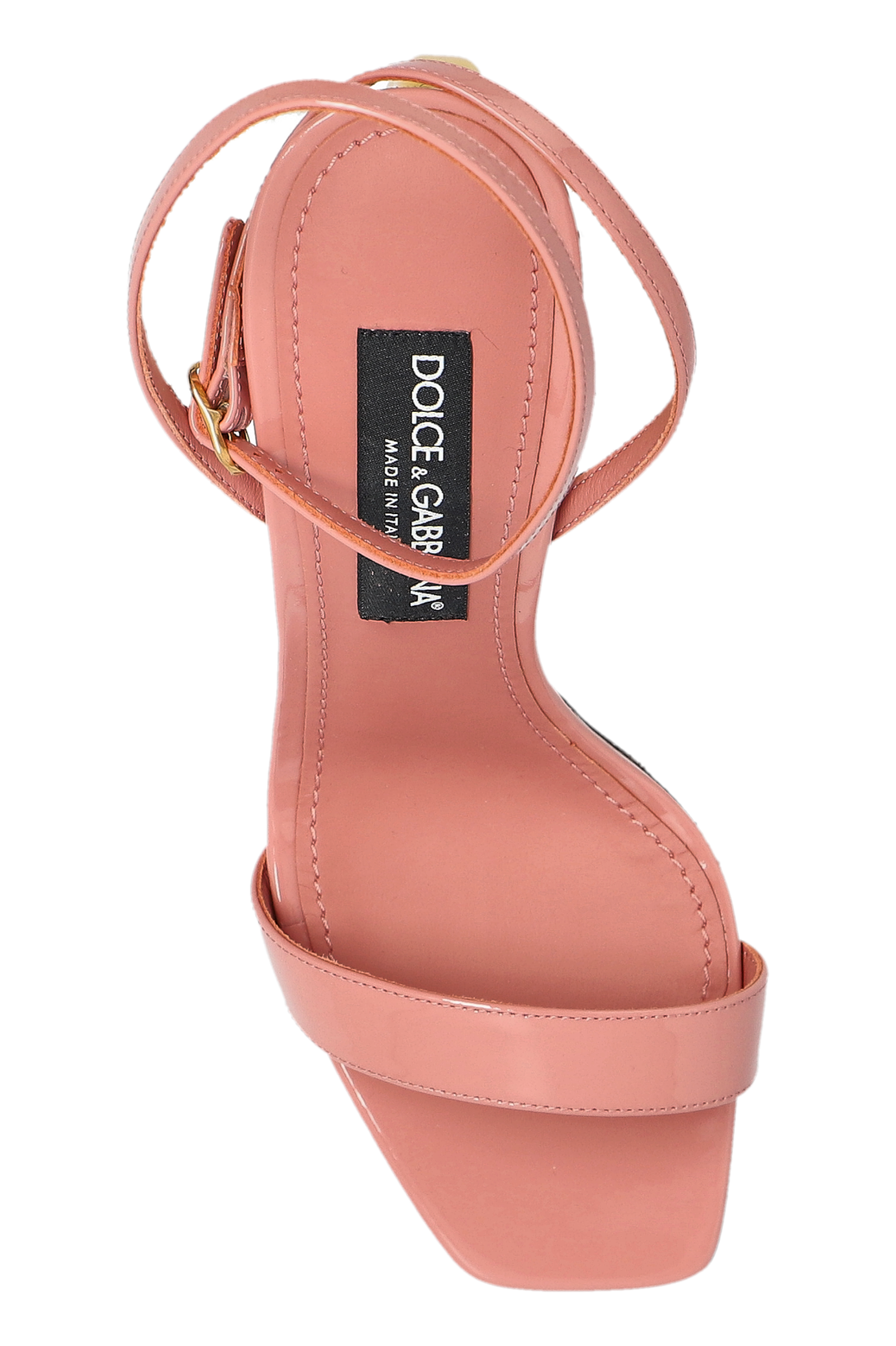 シューズ・サンダルその他 DOLCE & GABBANA Woman Heeled sandals Pink CR1799A1471 80405 DOLCE & GABBANA Shoes Pink Leather Embellished Heels Sandals